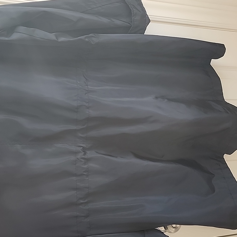 Le Chateau Black Hooded Utility Rain Jacket / Anorak Size XXL - Picture 7 of 7